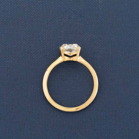 2.02ct Old Mine Cut Diamond Solitaire, GIA K SI1