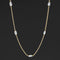 2.02ctw Briolette Cut Diamond Station Necklace