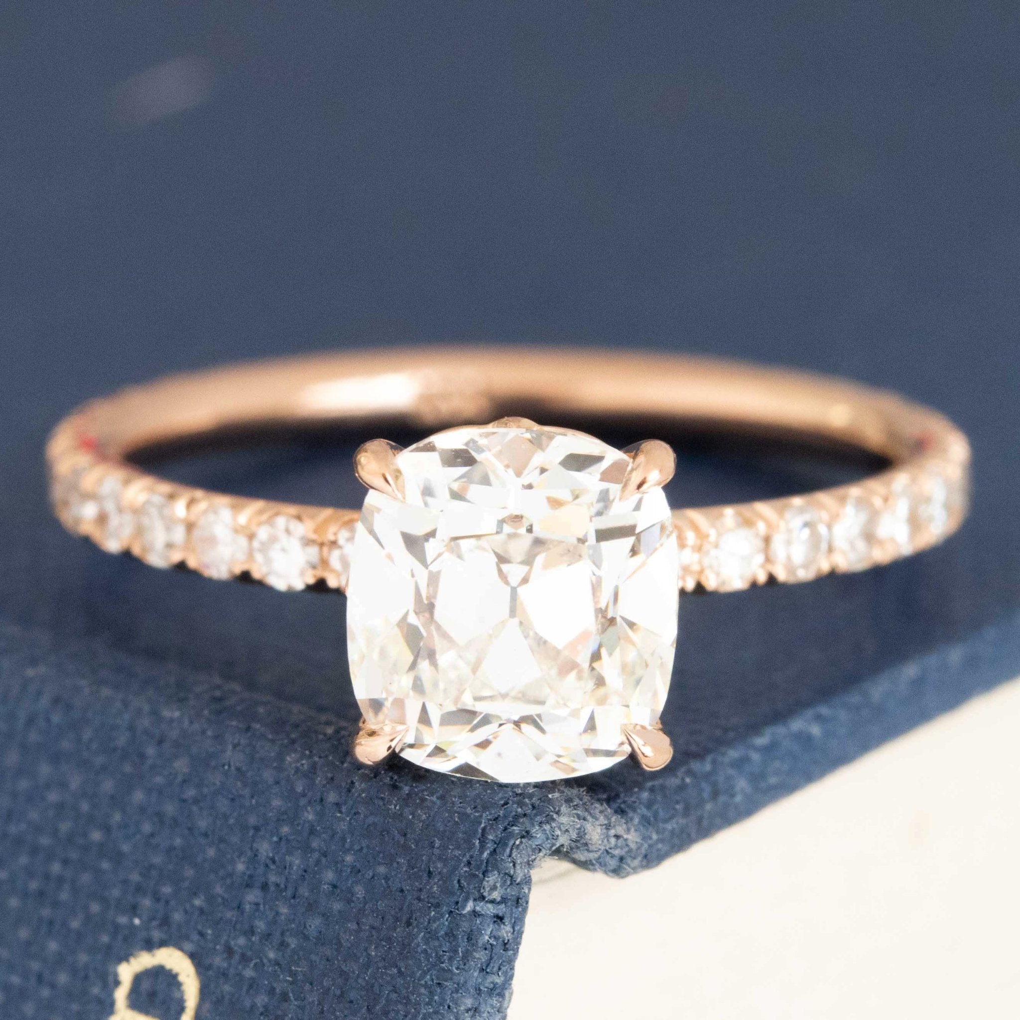 2.03ct August Vintage Cushion Cut Diamond Ring