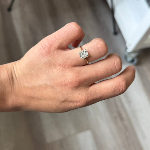 2.03ct Cushion Cut Diamond Solitaire, GIA