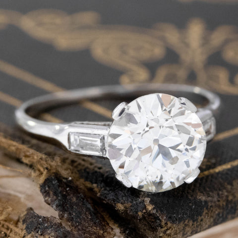 2.03ct Old European Cut Diamond Solitaire, GIA K SI1