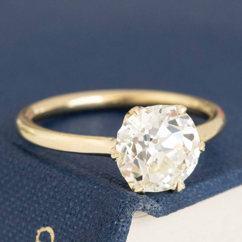 2.03ct Old European Cut Diamond Solitaire, GIA