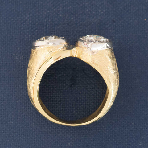 2.03ctw Vintage Old European Cut Diamond Cluster Ring