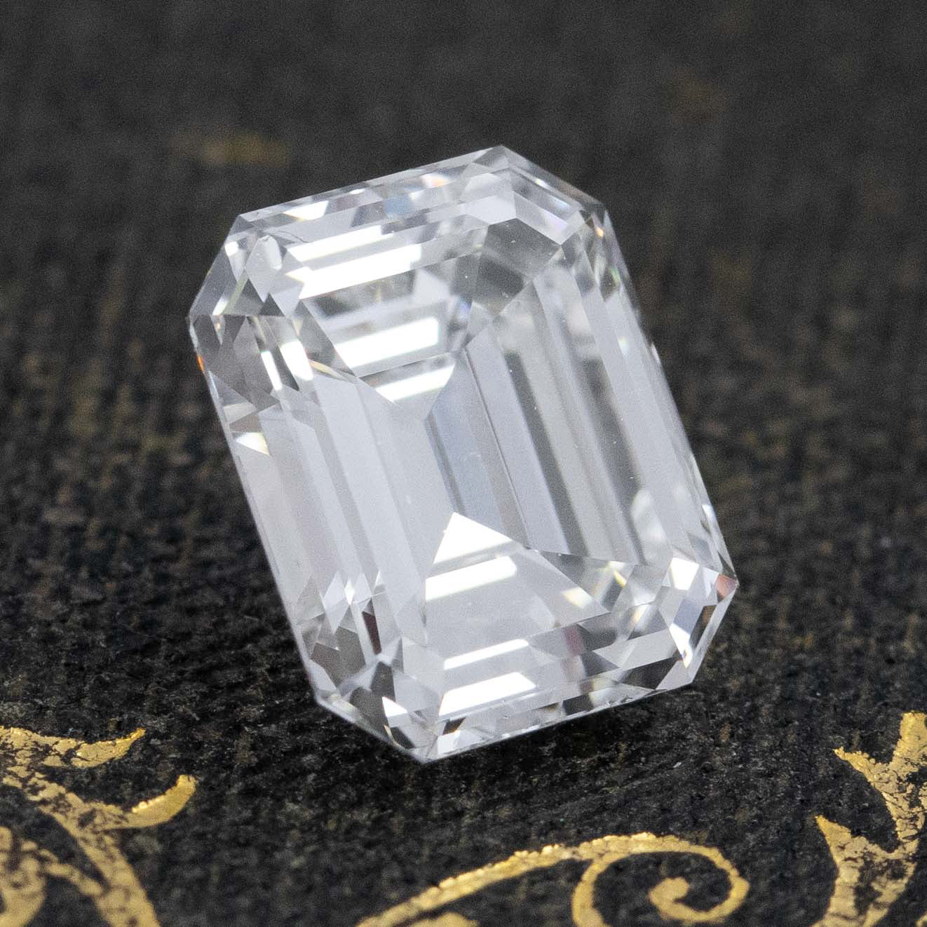 2.04ct Vintage Emerald Cut Diamond, GIA G VS2