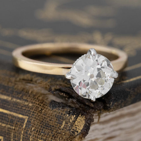 2.05ct Old European Cut Diamond Solitaire