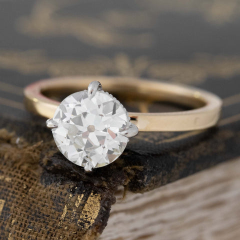 2.05ct Old European Cut Diamond Solitaire