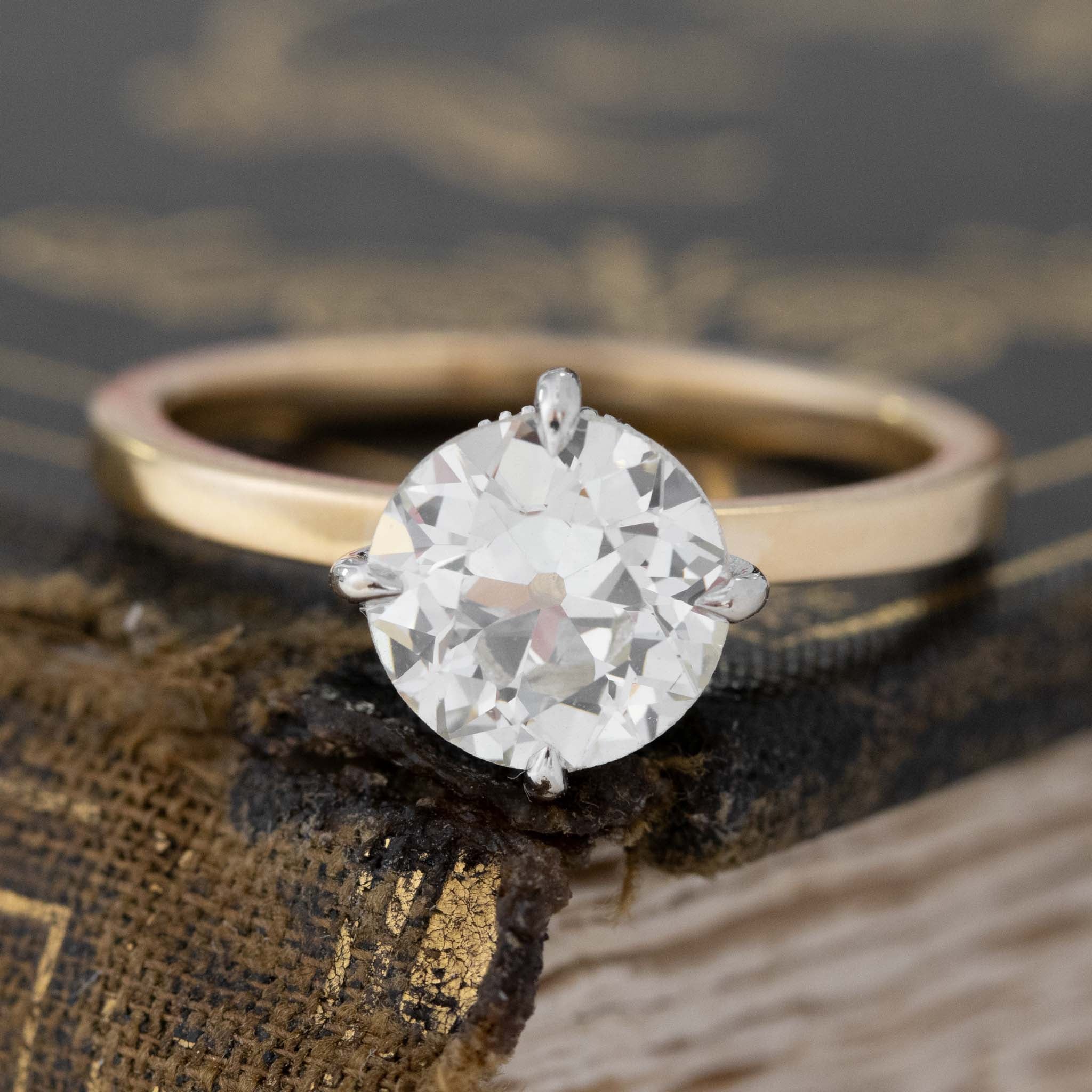 2.05ct Old European Cut Diamond Solitaire