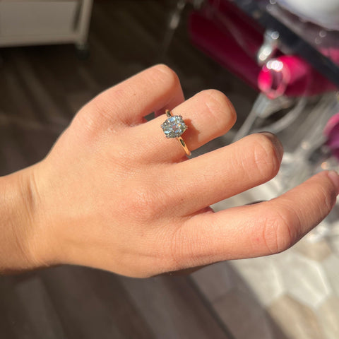 2.05ct Old Mine Cut Diamond Solitaire, GIA Q VS2