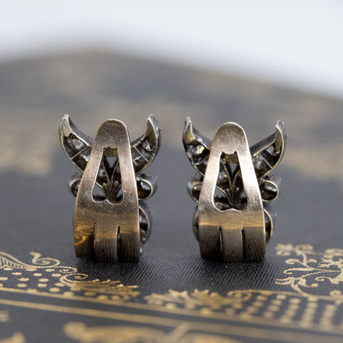 2.05ctw Victorian Diamond Clip Earrings