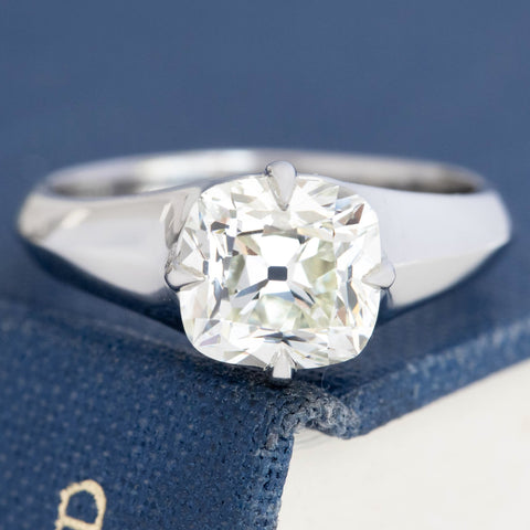 2.06ct Cushion Cut Diamond Solitaire, GIA K VS2
