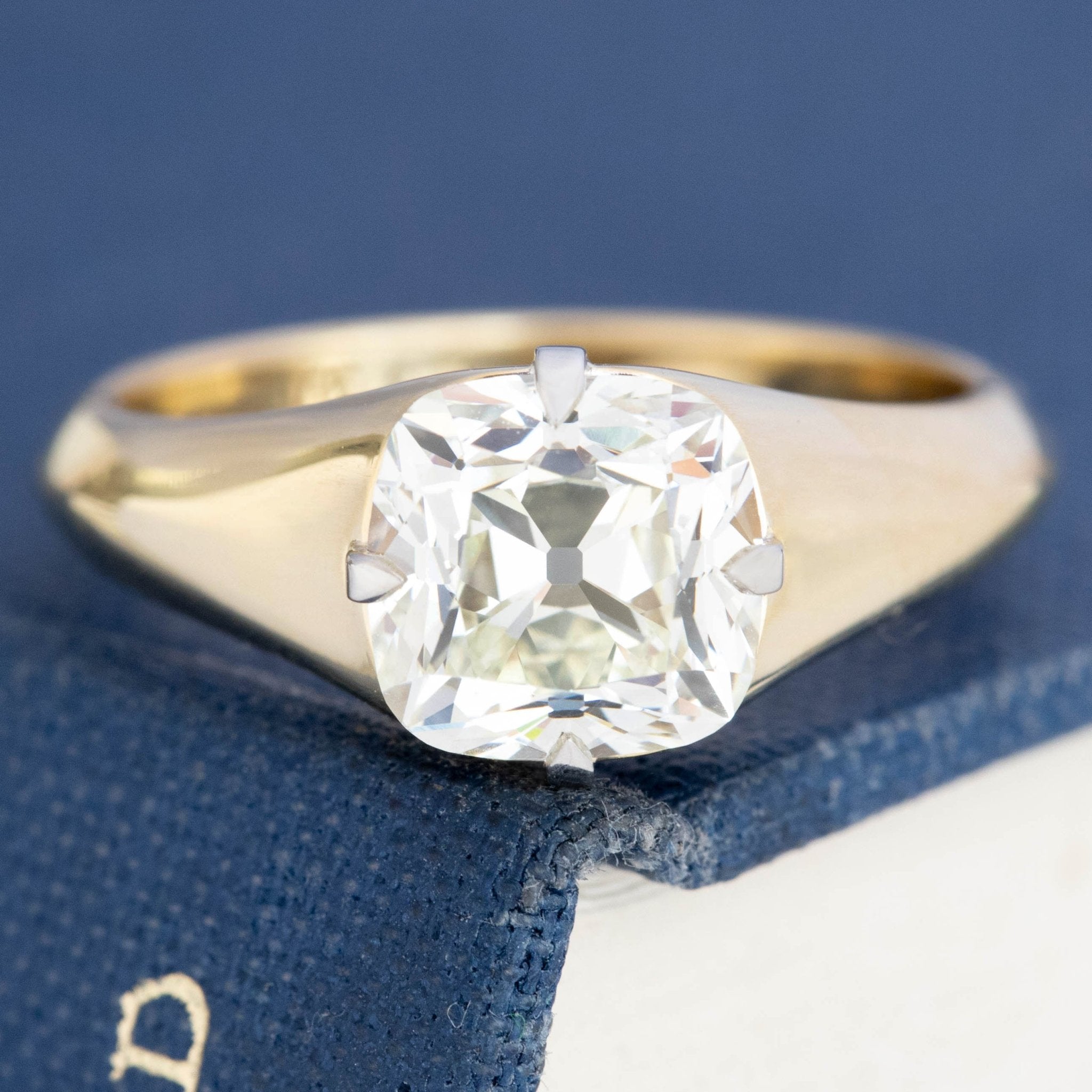 2.06ct Cushion Cut Diamond Solitaire, GIA L VS1