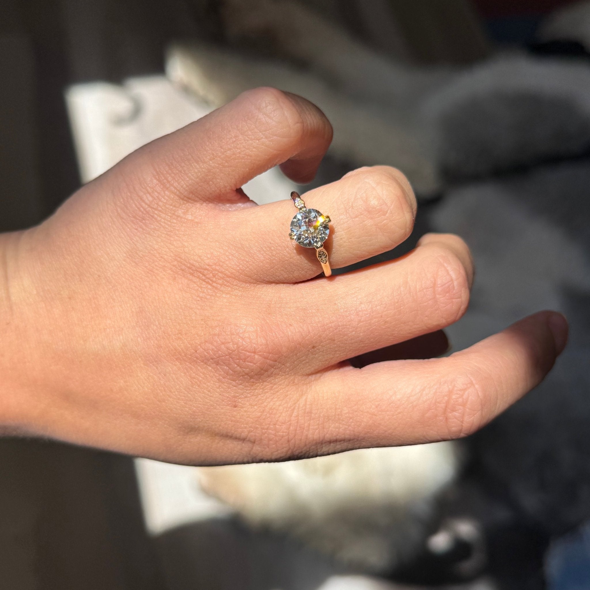 2.06ct Old European Cut Diamond Solitaire, GIA K VS1