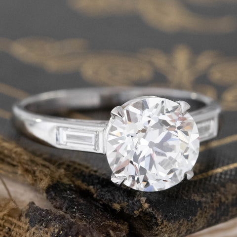 2.07ct Old European Cut Solitaire, GIA I VS1
