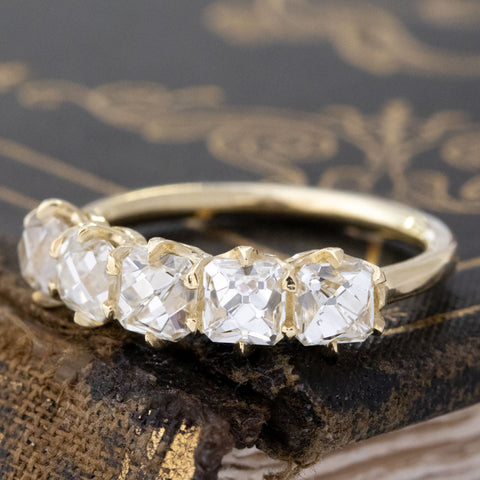 2.07ctw French Cut Diamond 5-Stone Band