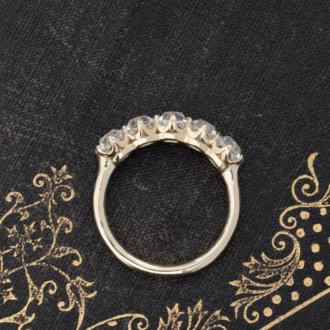 2.07ctw French Cut Diamond 5-Stone Band