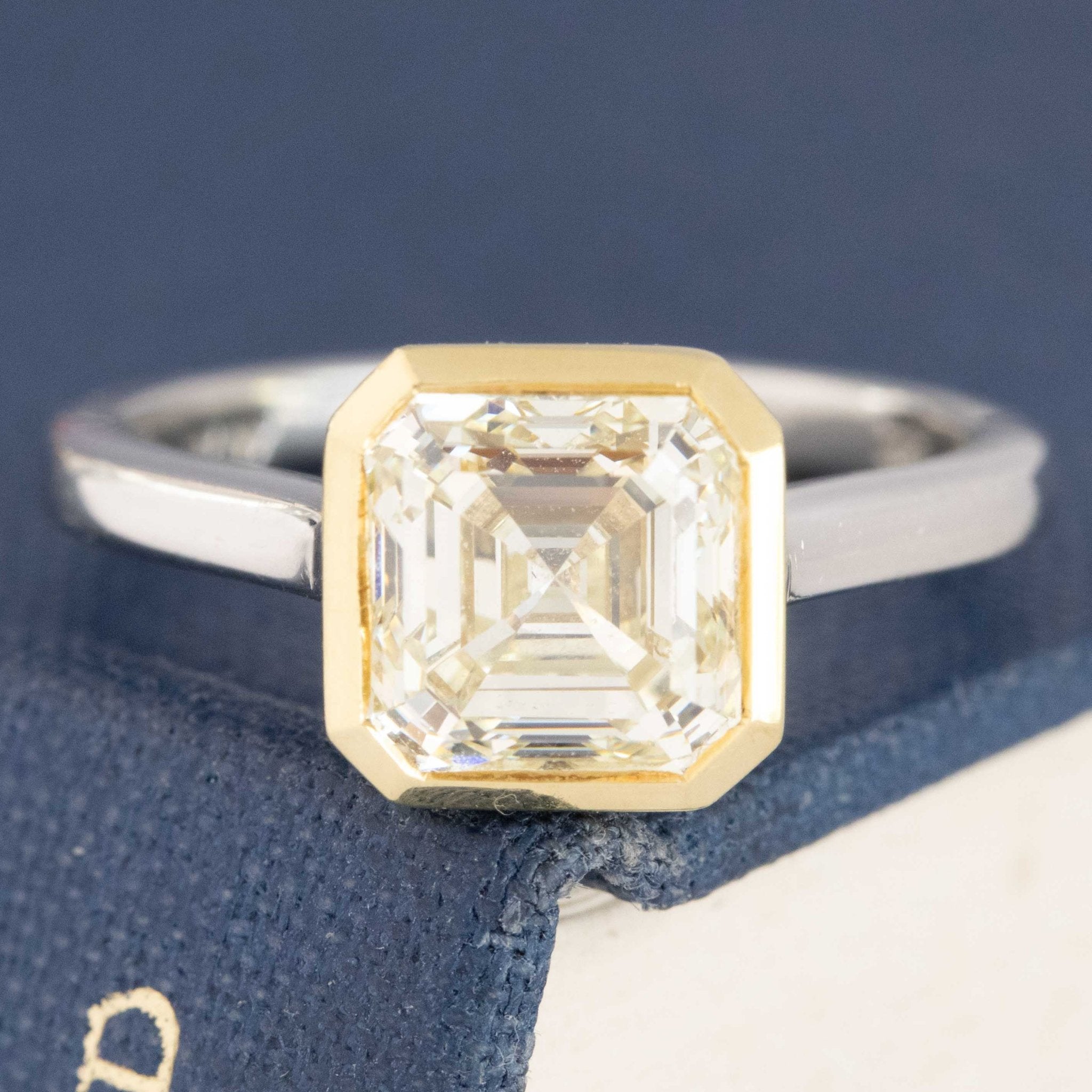 2.08ct Asscher Cut Diamond Solitaire GIA U-V VS1