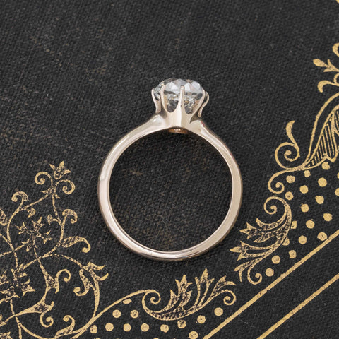 2.08ct Old Mine Cut Diamond Solitaire