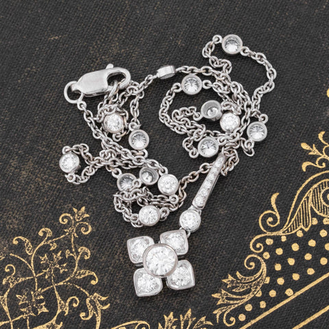 2.08ctw Diamond Floral Pendant Necklace by Graff
