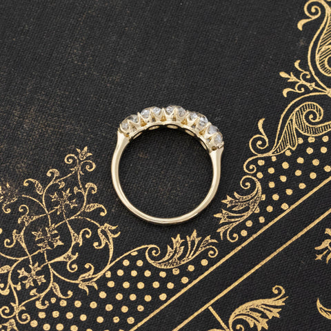 2.08ctw Old Mine Cut Diamond 5-Stone Band