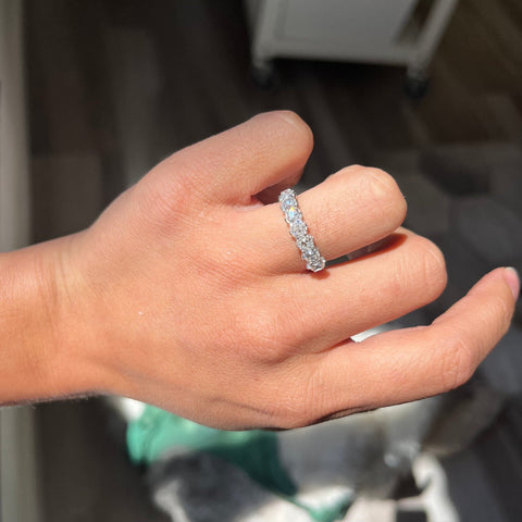2.08ctw Old Mine Cut Diamond Half-Hoop Band