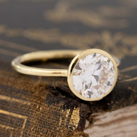 2.10ct Old European Cut Diamond Solitaire, GIA L VS