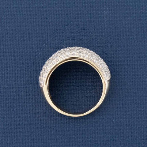 2.10ctw Round Brilliant Cut Diamond Wide Band