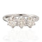 2.13ctw Old Mine Cut Diamond Trilogy Ring