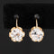 2.14ctw Old European Cut Diamond Dormeuse Earrings, GIA I/J VS/SI