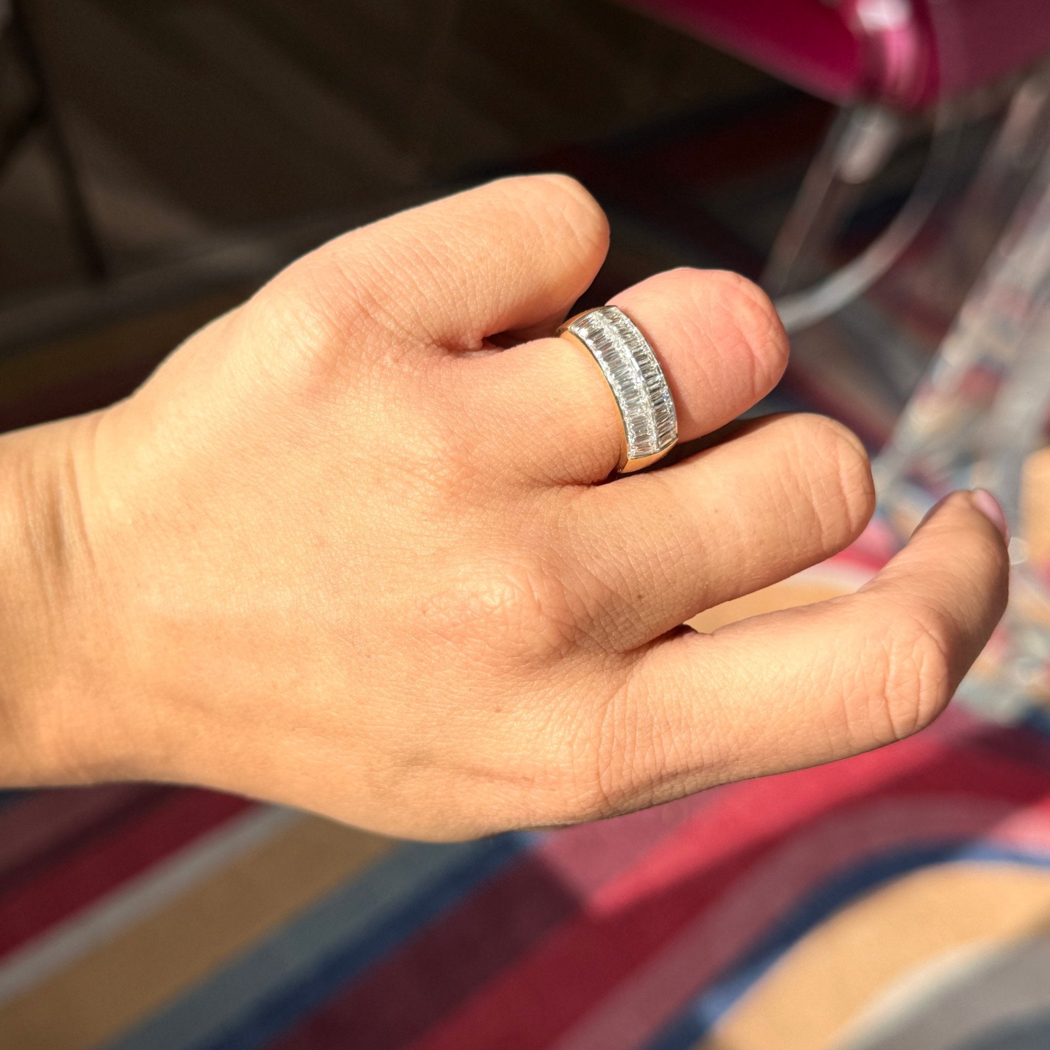 2.16ctw Criss Cut Diamond Double Row Band