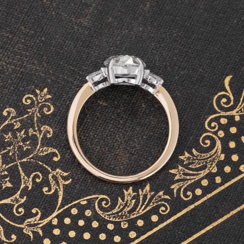 2.17ctw Moval Cut Diamond Ring, GIA K VVS2