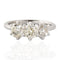 2.17ctw Old Mine Cut Diamond Trilogy Ring