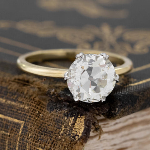 2.19ct Old European Cut Diamond Solitaire