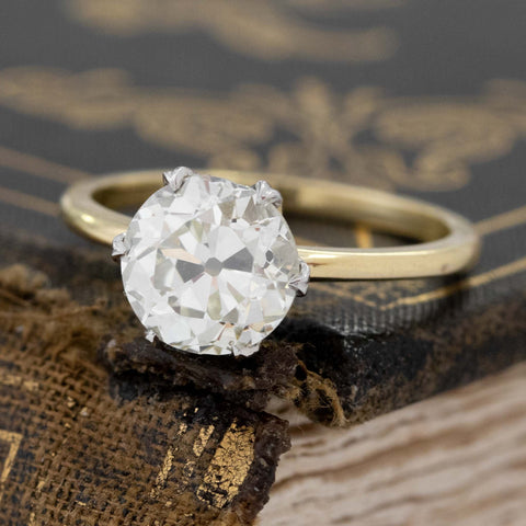 2.19ct Old European Cut Diamond Solitaire