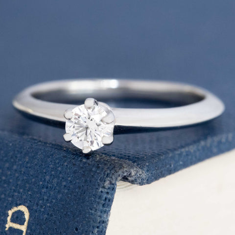 .21ct Petite Round Brilliant Cut Diamond Solitaire, by Tiffany & Co.