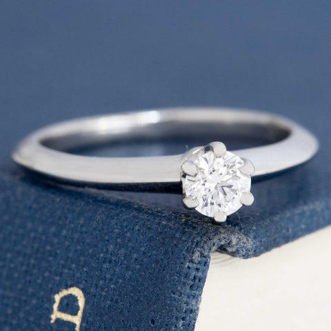 .21ct Petite Round Brilliant Cut Diamond Solitaire, by Tiffany & Co.