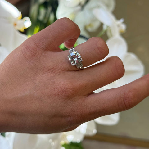 2.20ct Antique Old European Cut Diamond Ring, GIA K VS1