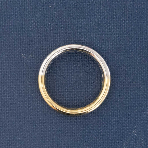 2.22ctw French Baguette Cut Diamond Yin-Yang Eternity Band