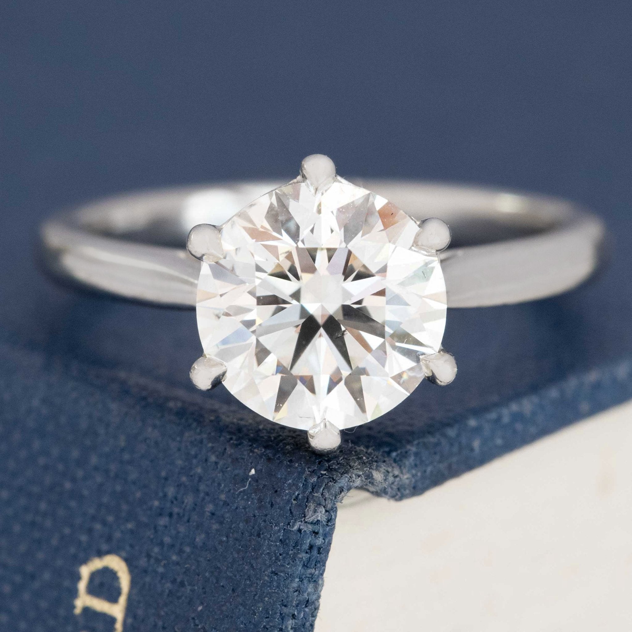 2.25ct CBI Round Brilliant Cut Diamond Solitaire, by Maytal Hannah