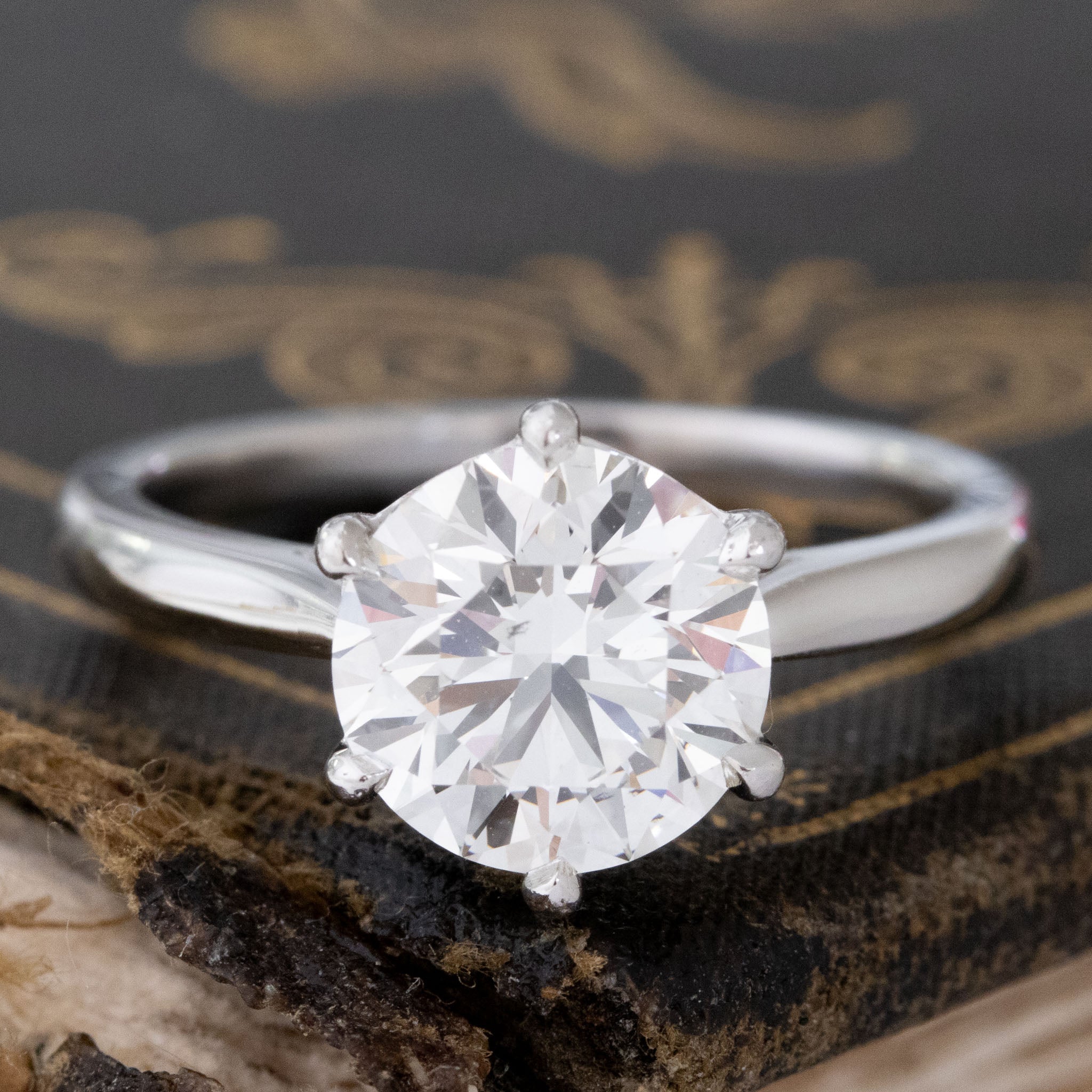 2.25ct CBI Round Brilliant Cut Diamond Solitaire by Maytal Hannah