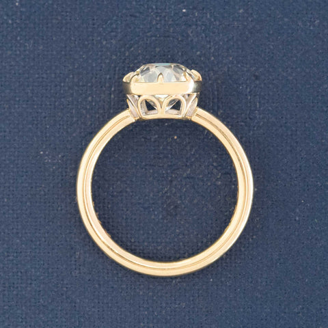 2.27ct Old Mine Cut Diamond Collet Solitaire, GIA
