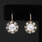 2.27ctw Victorian Old Cut Diamond Cluster Dormeuse Earrings, French