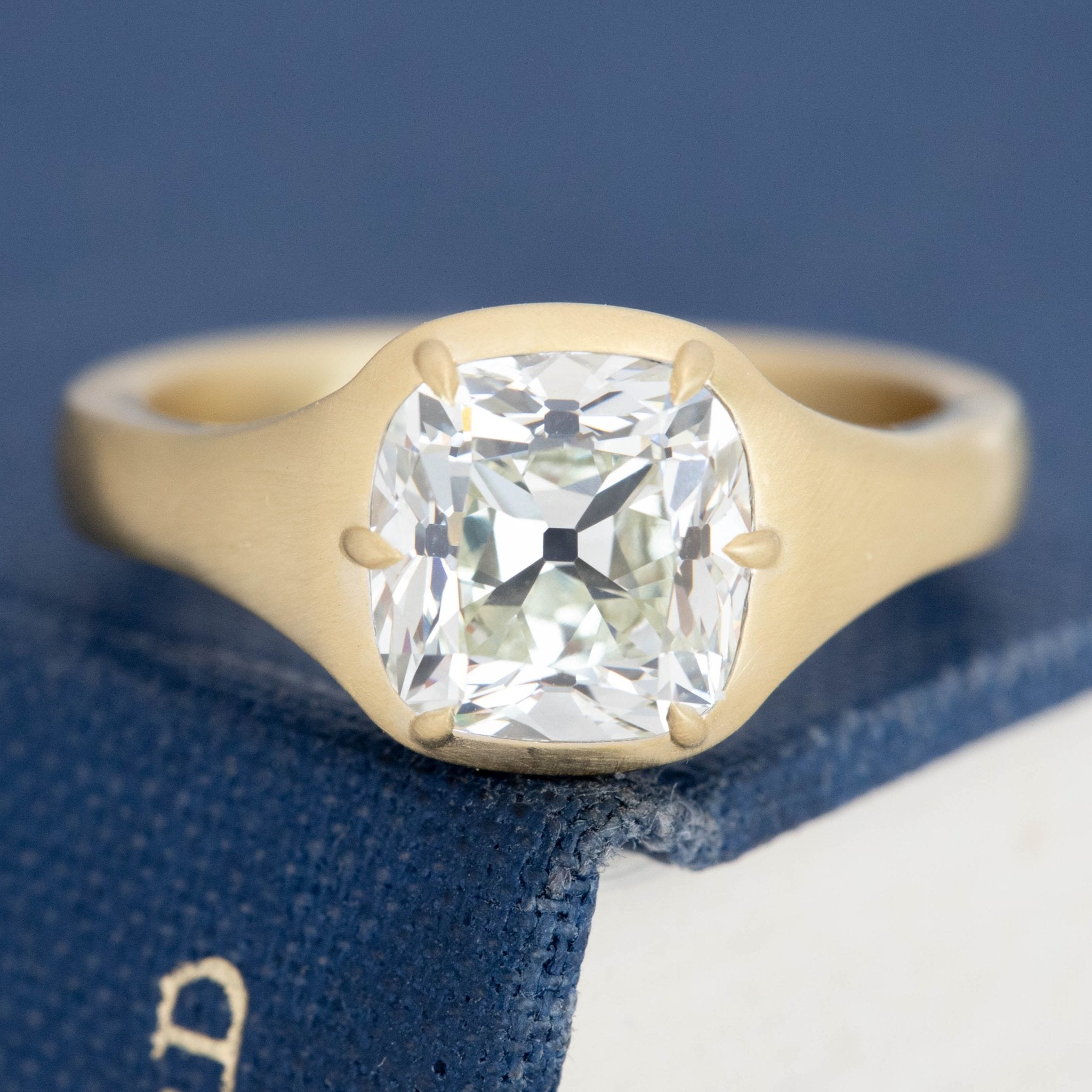 2.28ct Cushion Cut Diamond Solitaire, GIA L VS2