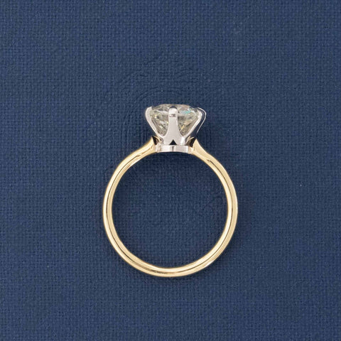 2.28ct Old Mine Cut Diamond Solitaire, GIA L