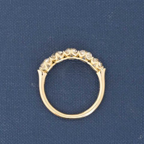2.28ctw Old Mine Cut Diamond 5-Stone Band