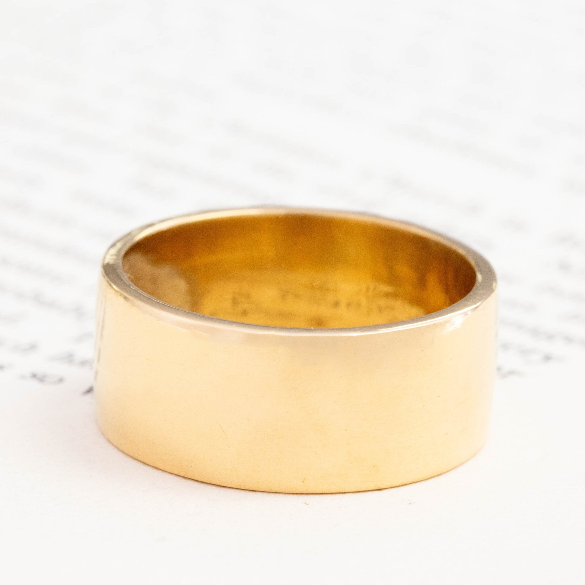 22kt Wide Wedding Band