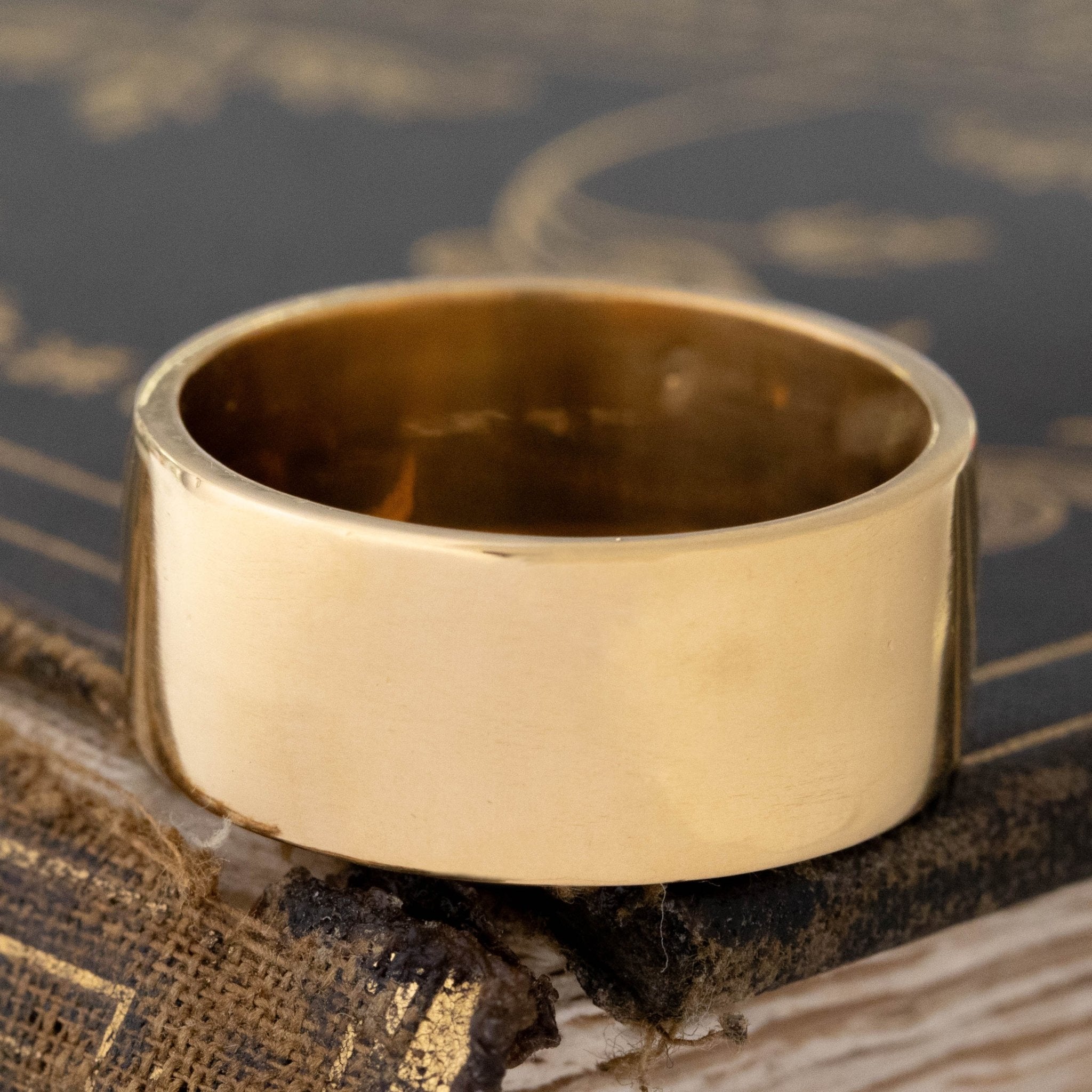 22kt Wide Wedding Band