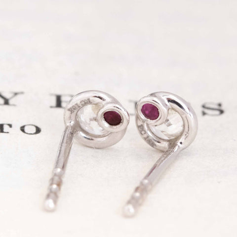 .23ctw Petite Round Brilliant Cut Diamond Stud Earrings by Roberto Coin