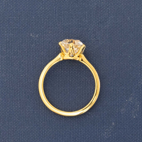 2.40ct Old Mine Cut Diamond Solitaire, GIA I VS2