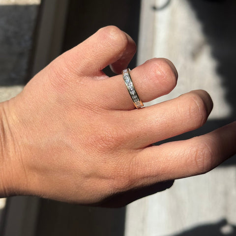 2.41ctw French Baguette Cut Diamond Eternity Band