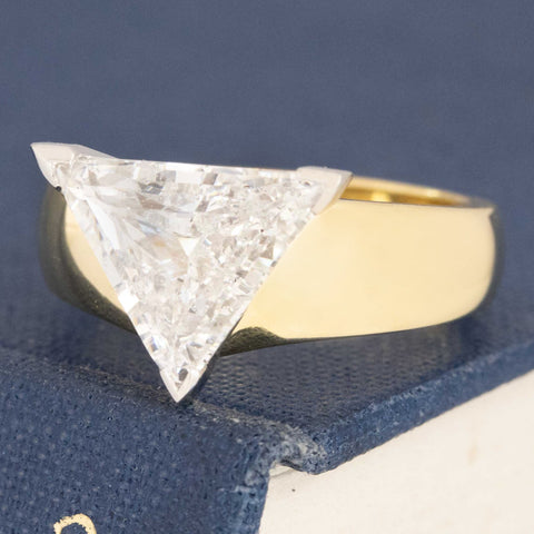 2.45ct Triangle Cut Diamond Solitaire